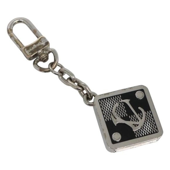 LOUIS VUITTON Porte Cles 1904 Box Charm metal Silver M65988 LV Auth 122935 - Picture 1 of 8